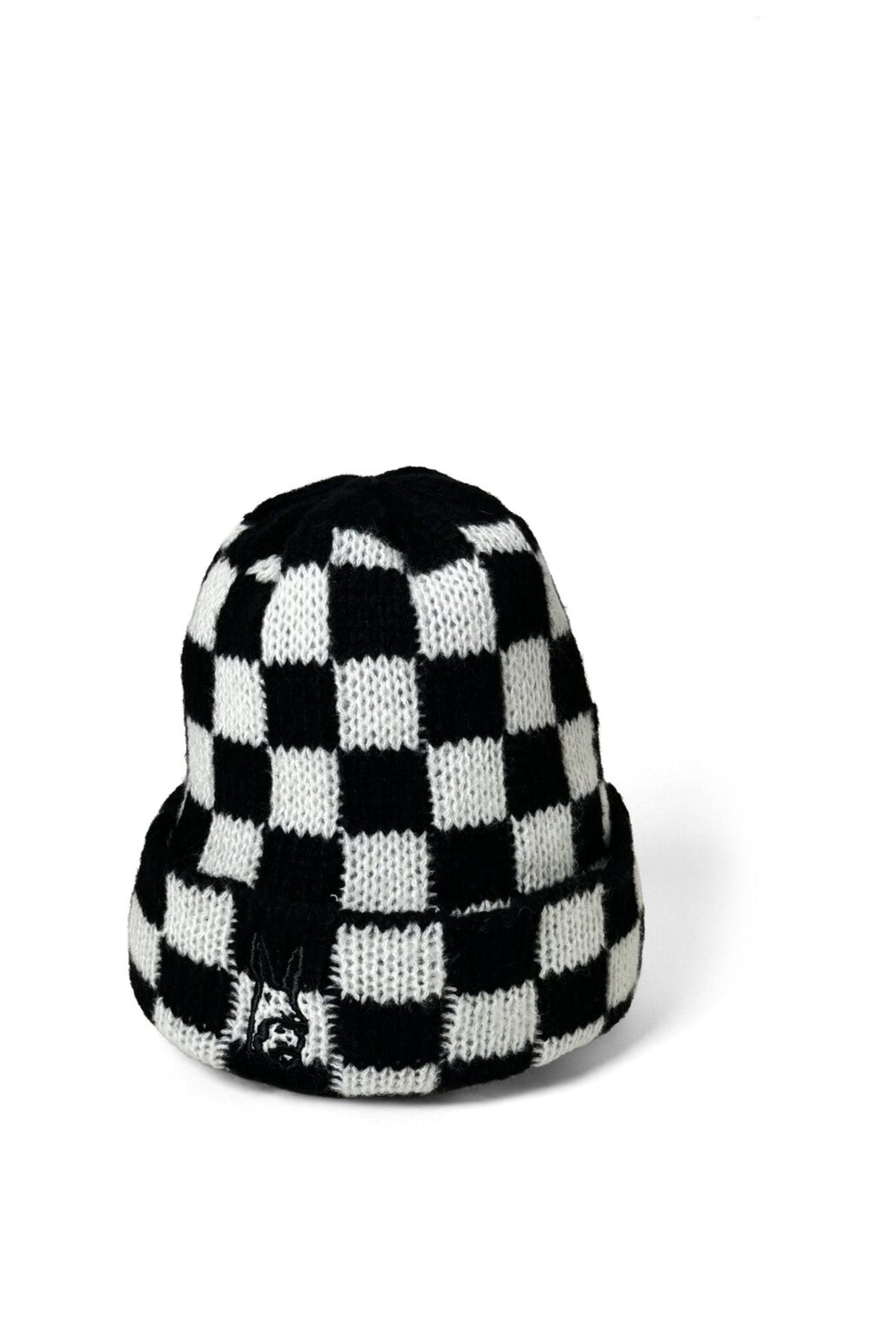 Check Beanie — Black — 1