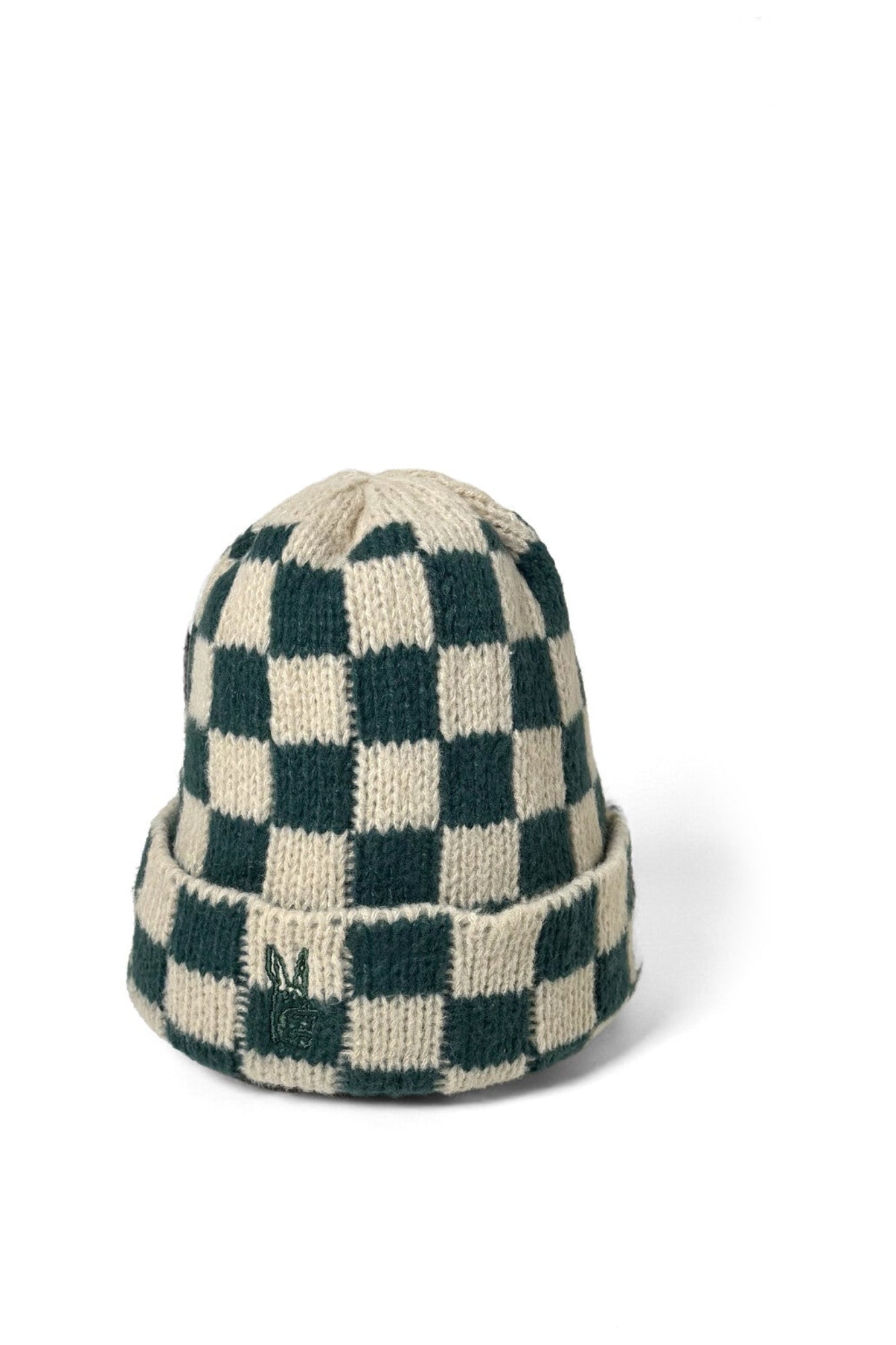 Check Beanie — Green — 1