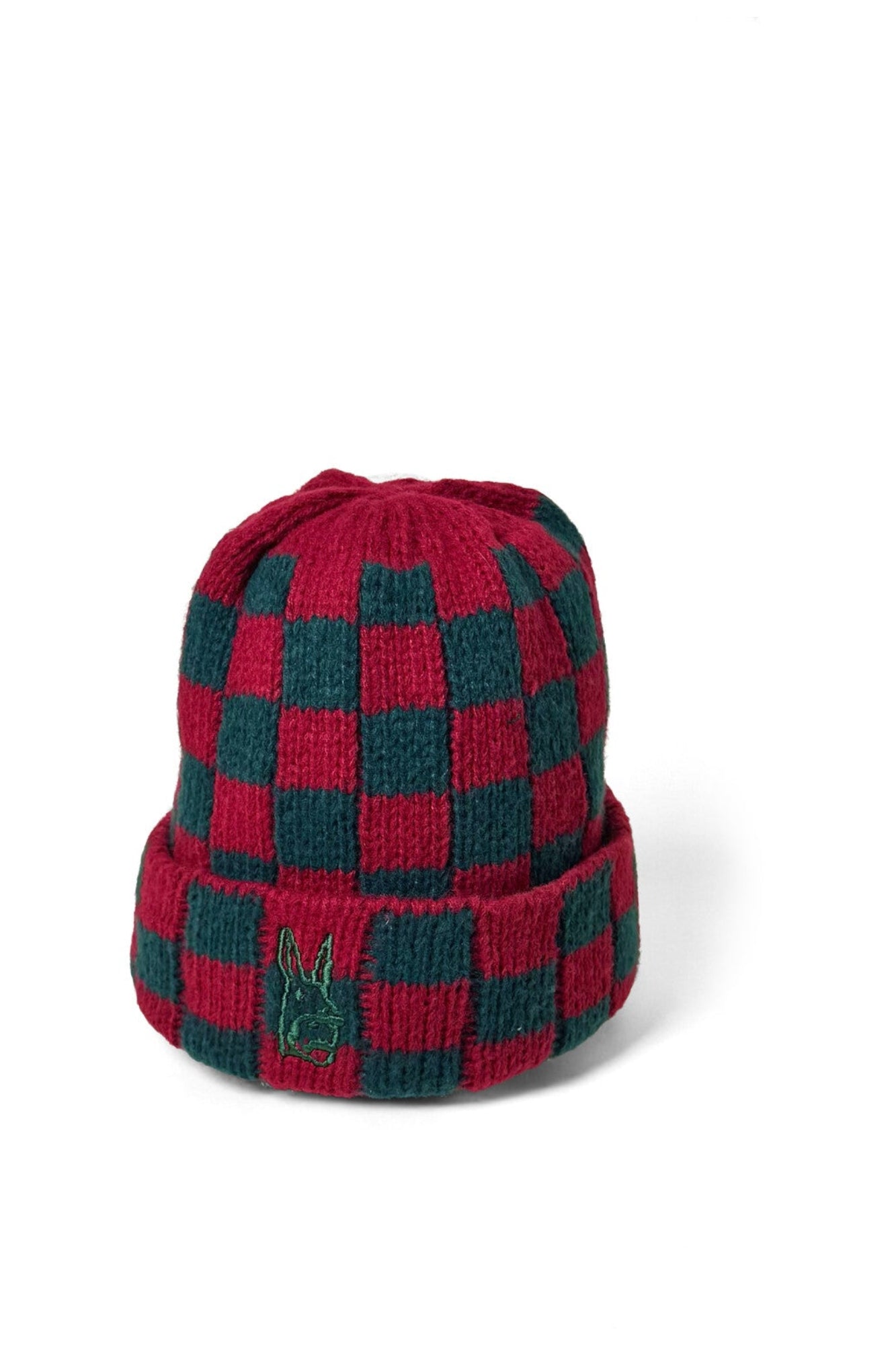 Check Beanie — Red — 1