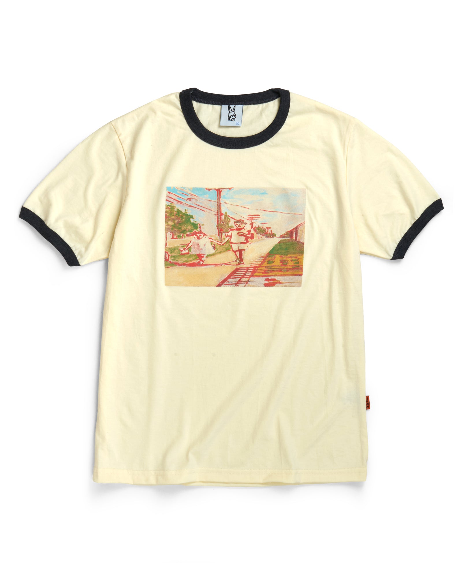 Como Dia Domingo Ringer Tee — Cream — 1