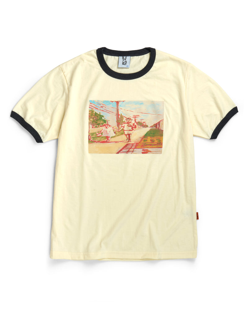 Como Dia Domingo Ringer Tee — Cream