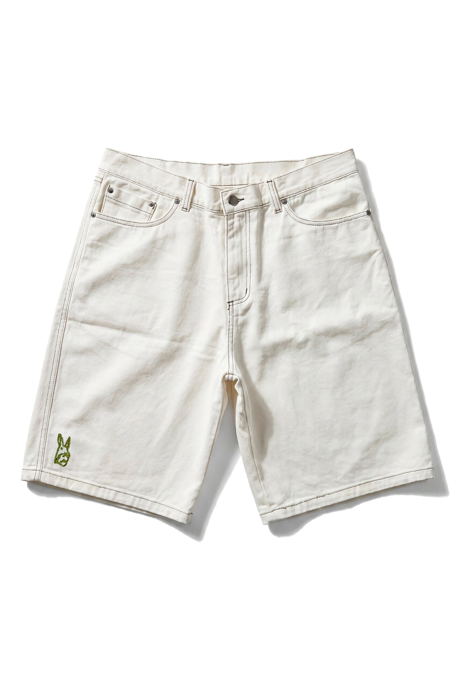 DIM DIM SHORT — White Denim — 1