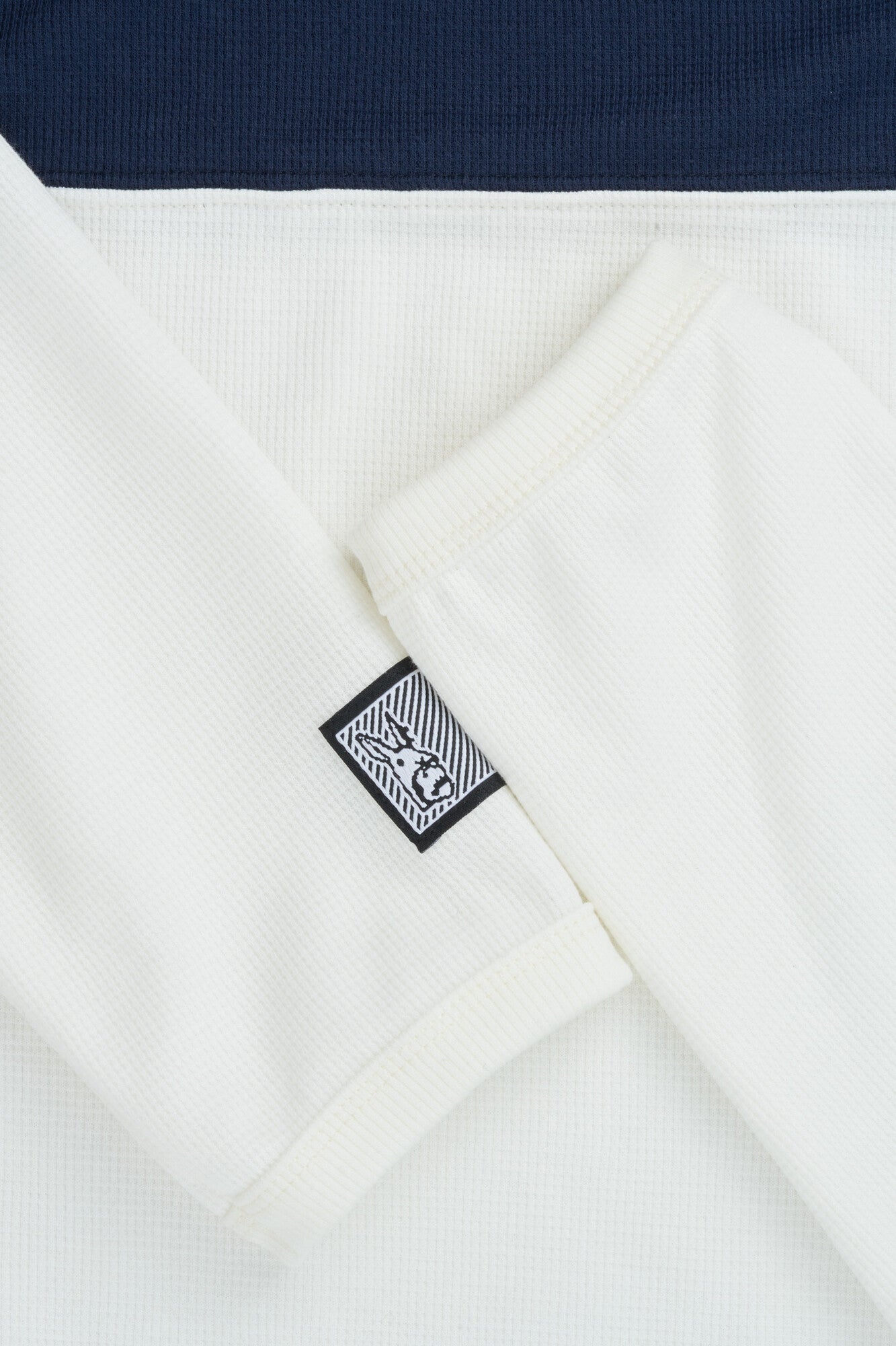 Waffle Knit Long Sleeve — Bicolor — 4