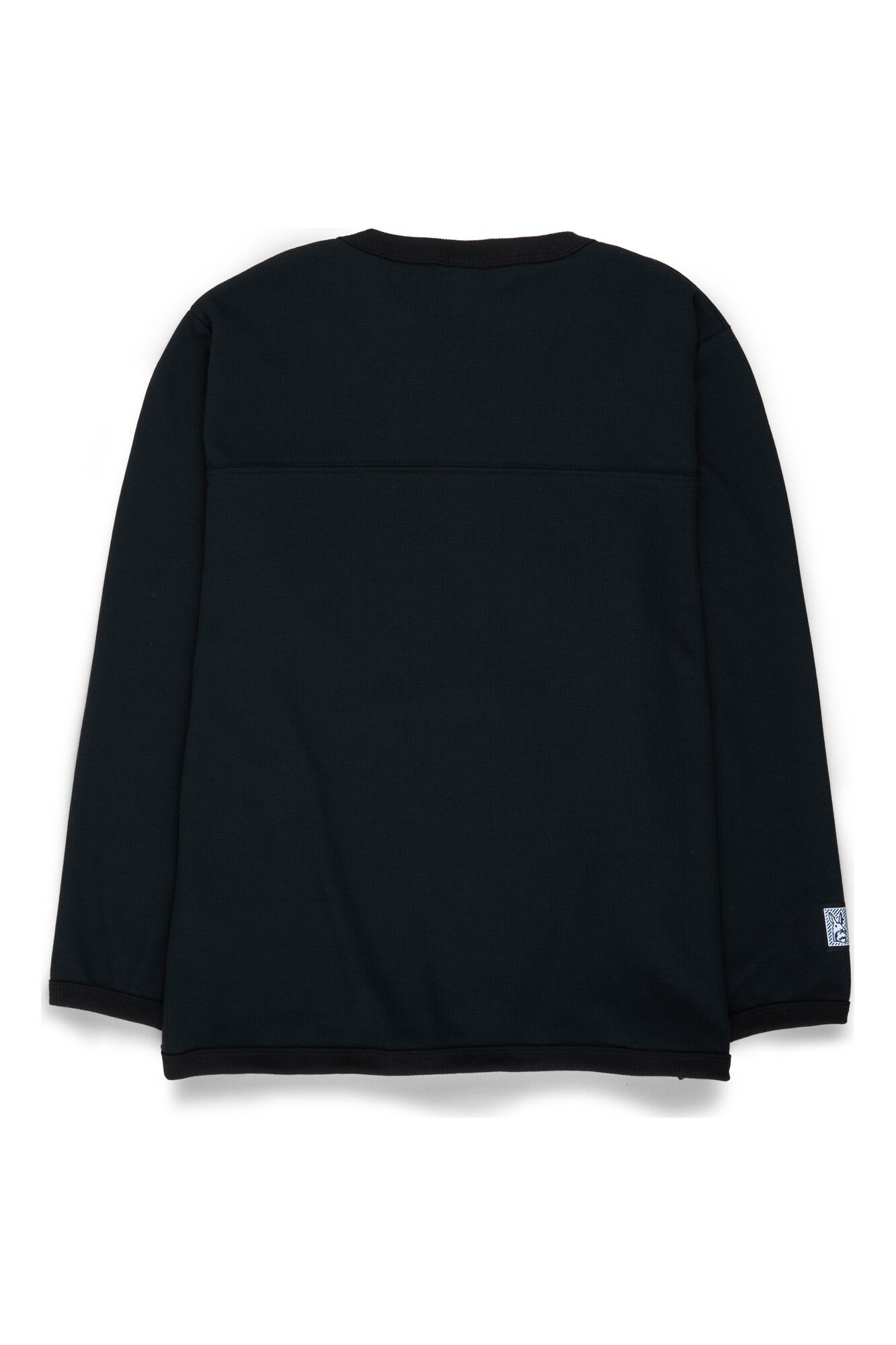 Waffle Knit Long Sleeve — Black — 2